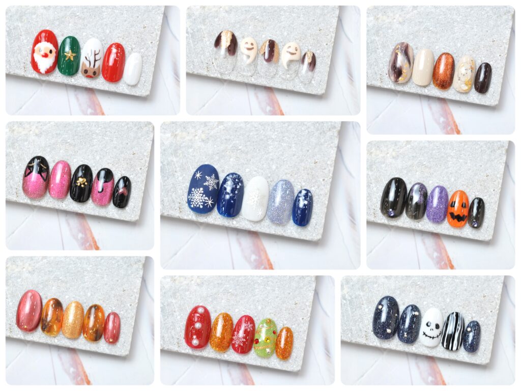 2025年10月-12月の定額ネイル